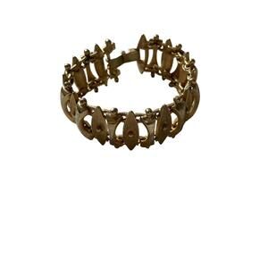 Sarah Coventry Gold Tone Link Bracelet Vintage 1960s Costume Jewelry Retro‎